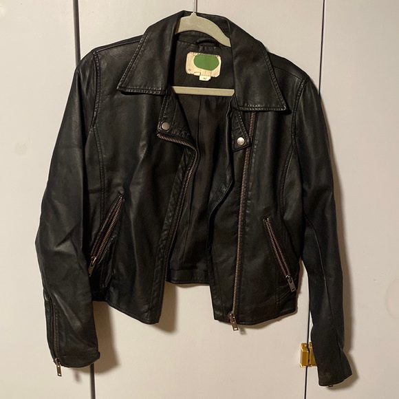 Anthropologie Faux Leather Moto Jacket - Picture 1 of 4